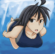 drawing giantess swimsuit ochiko_terada anime submarine