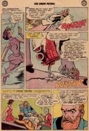 breasts drawing giantess chief manga mega comic color clothed handheld skirt water underwater gloves boots shrunken_men truck costume doom_patrol belt dc_comics elasti-girl robotman cement negative_man rita_farr