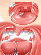 drawing giantess vore tongue teeth anime shrunken_men taiyayaki