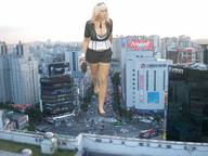 giantess city mega large_breasts