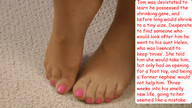 collage feet story unknown_artist shrunken_men nylons nylon_insertion between_toes nail_polish