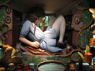 growth giantess destruction photograph indoors alice_in_wonderland