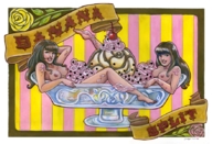 drawing anime ice_cream shrunken_woman messy