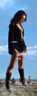 crush city mega black_hair long_hair clothed high_heels boots sunny mila_kunis
