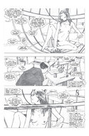 nude manga comic monochrome glasses shrunken_men shrunken_woman cage