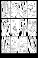 nude manga comic monochrome glasses shrunken_men shrunken_woman