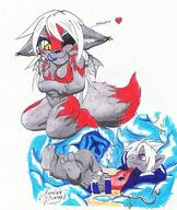 drawing vore furry color fox stomach destorarc destinas