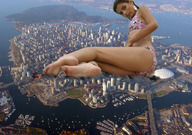 giantess crush feet city mega destruction barefoot butt_crush