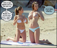 growth collage swimsuit brunette topless sequence story amazon