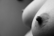 breasts monochrome photograph point_of_view high_res
