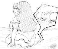 drawing feet monochrome shrunken_people sheela mystic_martha