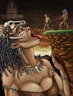 drawing giantess vore mega color anime shrunken_men dragonesslife prisoner soldiers sacrifice