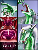 drawing vore furry dragoness anime knight shrunken_men dragonesslife reptile