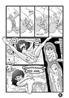 drawing insertion nude pussy comic monochrome penis orgasm shrunken_man unknown_hand