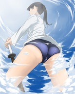 drawing giantess giga sword ochiko_terada anime sky strike_witches sakamoto_mio