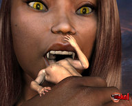 vore shrunken_men vampire dark_skin snacknl
