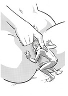 drawing pussy monochrome penis sex anime shrunken_men hand