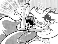drawing giantess monochrome penis finger anime shrunken_men torture entrapment