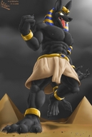 furry macro giant anubis egypt jackal sand pyramids rrrex