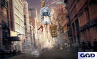 giantess crush collage feet city streets point_of_view