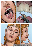 drawing giantess vore comic color long_hair anime shrunken_men inside_mouth before_after giantessfan