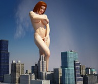 giantess city cassie tiny_mk digital_render