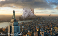 giantess crush collage city mega destruction giantess_katelyn ajax sneakers new_york_city empire_state_building