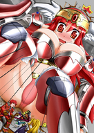 drawing growth giantess blushing color butt_crush anime