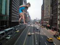 giantess collage city mega blonde barefoot traffic wonderslug dress bus holding adrianna_daniels tanker_truck