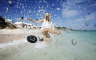 giantess blonde beach water shrunken_men shrunken_man natasha_bedingfield kicked