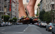collage feet city mega high_heels entrapment streets pink_nails vehicles between_toes nikemd