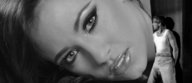 giantess collage monochrome long_hair lying_down shrunken_men hiding found