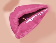 vore mouthplay lips shrunken_men lipstick soft_vore
