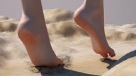 giantess micro nude giga barefoot foot_crush tiny_mk