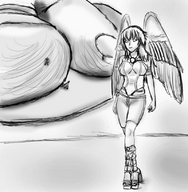 giantess micro trayx feet angel sandals vika
