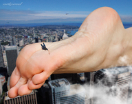 giantess crush feet city soles climbing legs body_exploration