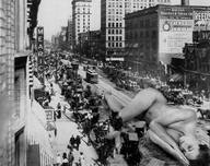 giantess collage nude city sleeping monochrome shrunken_people