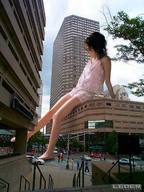 giantess collage city mega clothed sitting