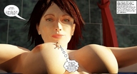 breasts giantess bath story shrunken_men bathroom jessi_and_vicky tiny_mk digital_render