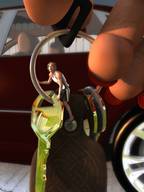 scared shrunken_men tontoblackadder outdoors red_nails digital_render