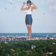 giantess city celebrity jets rihanna