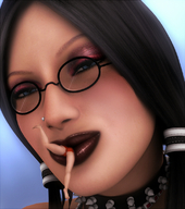 giantess vore lips shrunken_woman jetslasher digital_render