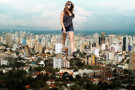 giantess city destruction glasses shorts airplane walking holding encolhido ashley_greene walking_in_city holding_airplane