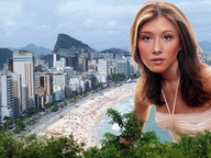 breasts giantess collage mega celebrity celeb jewel_staite gtsmakerdj beach story looking_at_viewer Mega