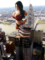 breasts gentle giantess city black_hair belly ana_rica
