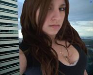 giantess collage city cleavage emo between_breasts