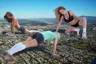 giantess collage mega exercise wonderslug sneakers pushups