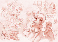 drawing karbo nude monochrome anime pencil_drawing