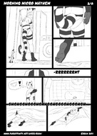 drawing crush insertion vore furry masturbation anthro comic monochrome barefoot bed shower in_shoe foot_crush unaware shrunken_man hiding under_foot pedicure panty_entrapment bra_entrapment raik