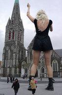 giantess collage city blonde boots people church docop pixie_lott behind_view